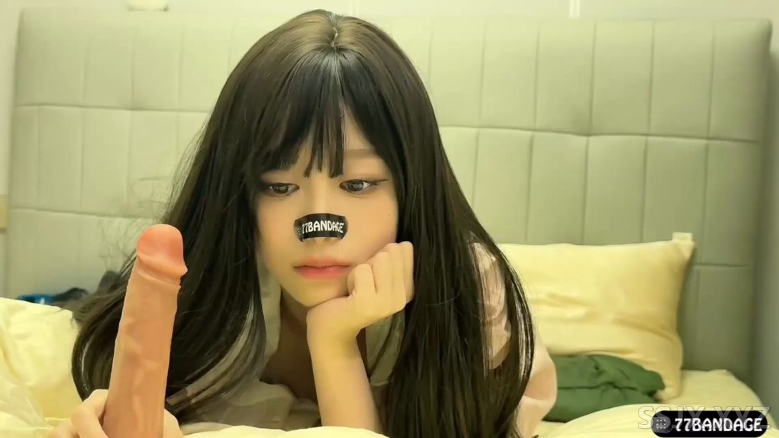 [1V/864M]77bandage - 先用假鸡巴疯狂自慰 而后再将真家伙插入